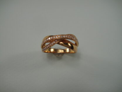 Roségouden diamant ring - Afbeelding 2