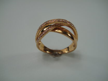 Roségouden diamant ring - Afbeelding 3